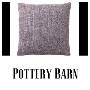 Pottery Barn Faye Linen Textured Pillow Cover (2)
